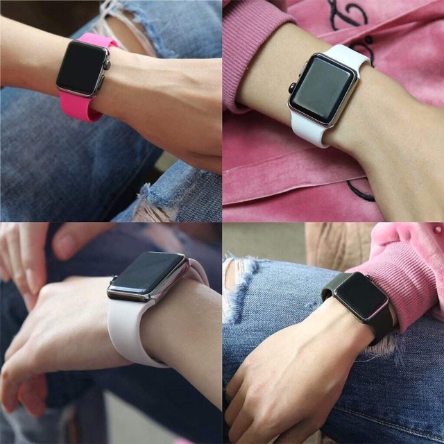 Dây đeo silicon Coteetci cho Apple Watch đồng Hồ Thông Minh iWatch 1/ 2/ 3/ 4/ 5/ / SE Size 38/40/41/42/44