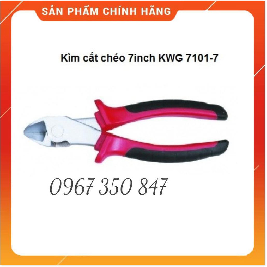 Kìm cắt cáp 7in KWG thương hiệu Đức sản xuất tại Đài Loan theo tiêu chuẩn chất lượng công nghệ Đức - cao cấp