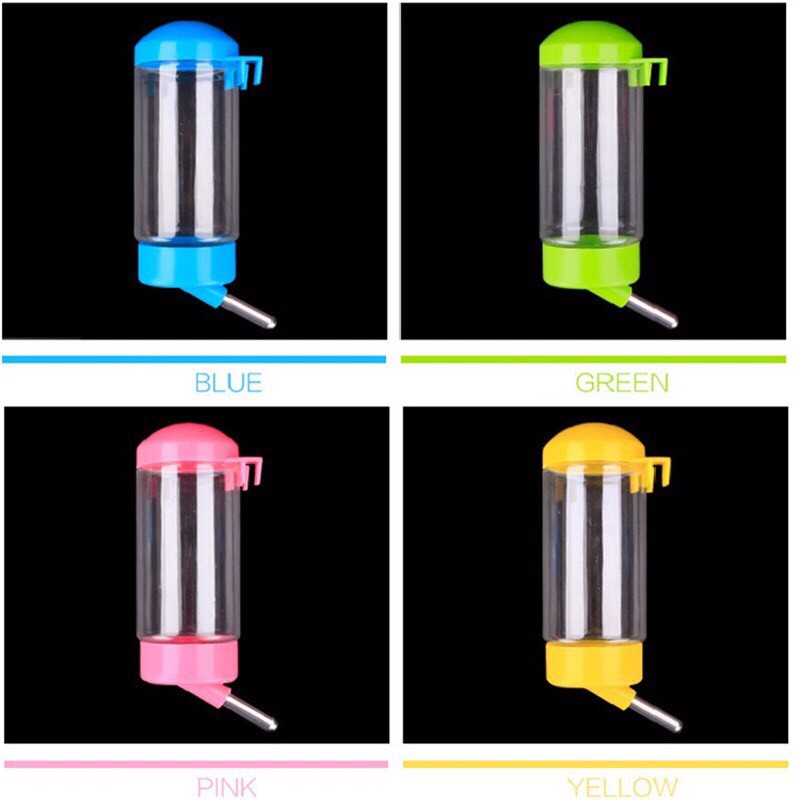 Bình Nước tự động treo gắn chuồng thú cưng cao cấp - 350ml hoặc 400ml ( chó , mèo , thỏ...) GIAO MÀU NGẪU NHIÊN .