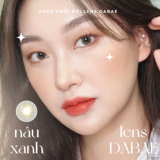 Sunny | nâu vàng ánh xanh lá mạ | Kính áp tròng | Lens nhập khẩu Hàn Quốc