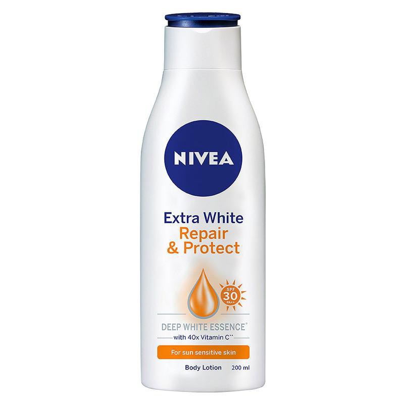 Sữa Dưỡng Thể Sáng Da Hỗ Trợ Phục Hồi, Chống Nắng Nivea Extra White Repair & Protect Body Lotion SPF30 - Hàng Chính Hãng