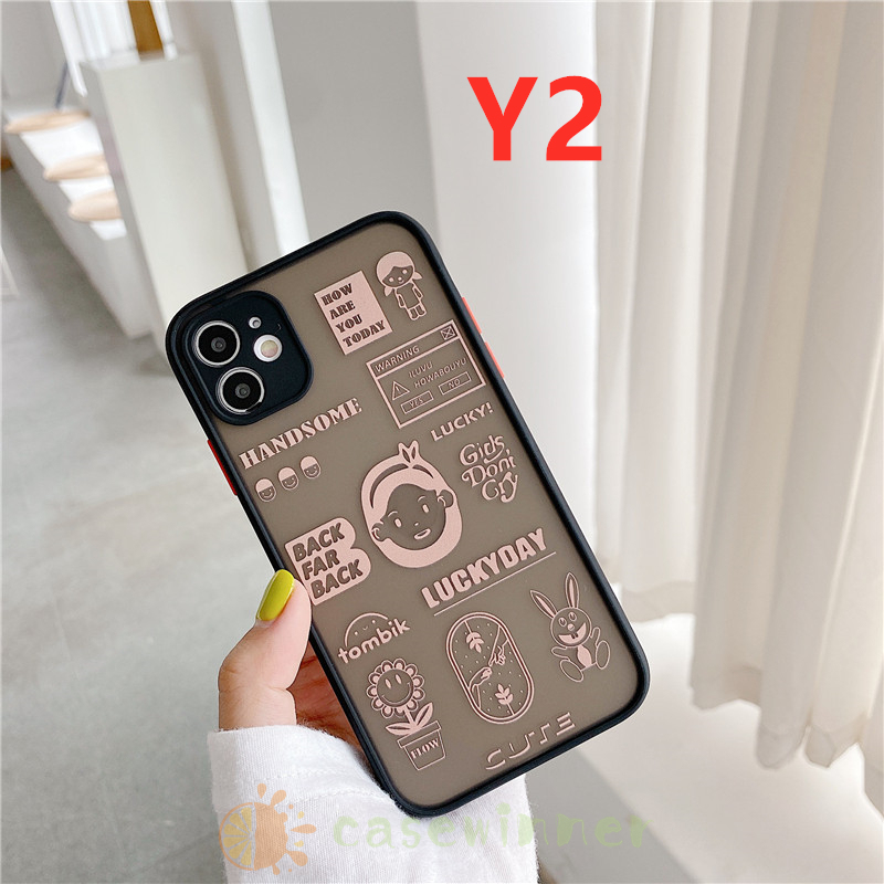 Ốp điện thoại cứng mặt nhám bảo vệ lens in hình bảo vệ cho iPhone 6 6s 8 7 Plus iPhone X XS MAX XR 11 Pro Max SE 2020