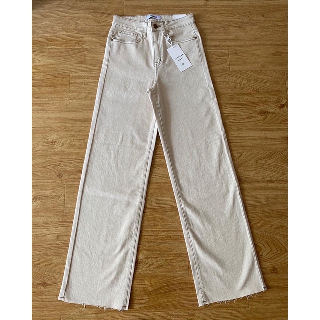 Quần culottes kem chỉ bò siêu đẹp