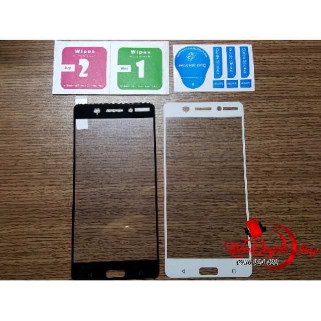 Dán cường lực Nokia 6 full màn hình