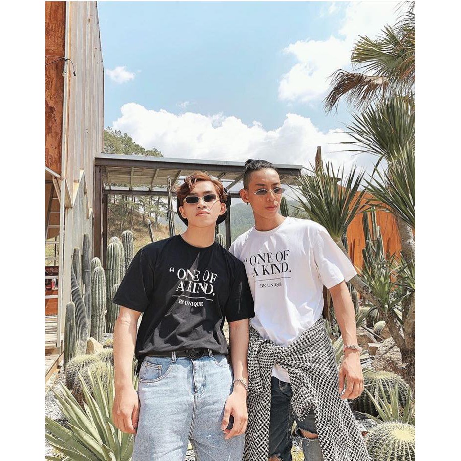 Áo đôi, áo cotton chất đẹp mát, áo unisex, áo phông trắng đen đẹp