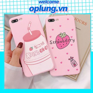 Ốp lưng  iphone Quả dâu tây dành cho ip 6/6plus/6s/6s plus/7/7plus/8/8plus/x/xr/xs/max /11/11 promax (a142)- shin case