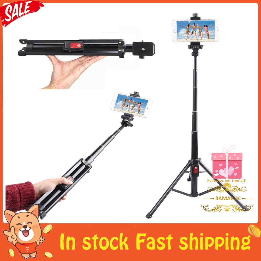 Gậy Tự Sướng Bluetooth 132cm 1 / 4 Ốc Vít Cho Máy Ảnh Slr / Điện Thoại | BigBuy360 - bigbuy360.vn