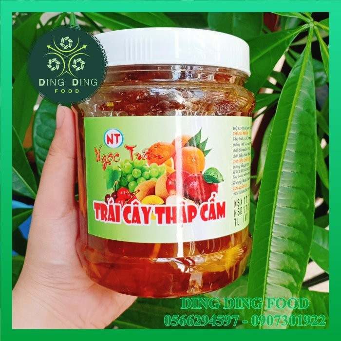 [ TP.HCM ][ 1 Hủ / 1Kg ] Mứt Trái Cây Thập Cẩm / Trái Cây Bốn Mùa Ngọc Trân - DING DING FOOD