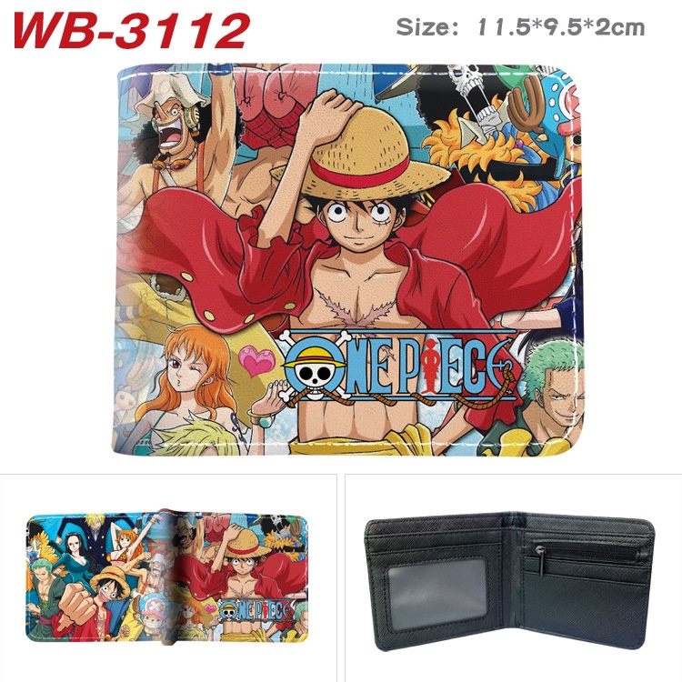 Ví Ngắn Đựng Tiền Xu In Hình Nhân Vật Luffy One Piece Cá Tính