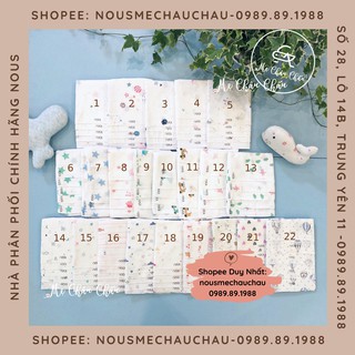 Set 5 Khăn Sữa Vàng Hành Tinh Gấu NOUS