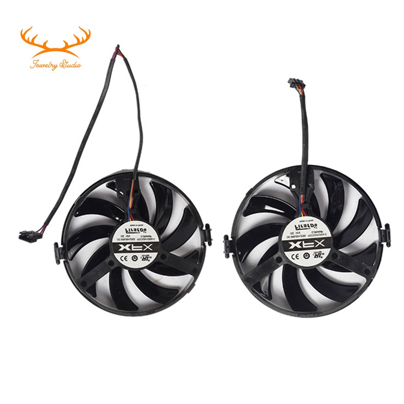 Set 2 Quạt Tản Nhiệt Chuyên Dụng Fdc10H12S9-C Dành Cho Radon Xfx R9 380 370 370x 380x