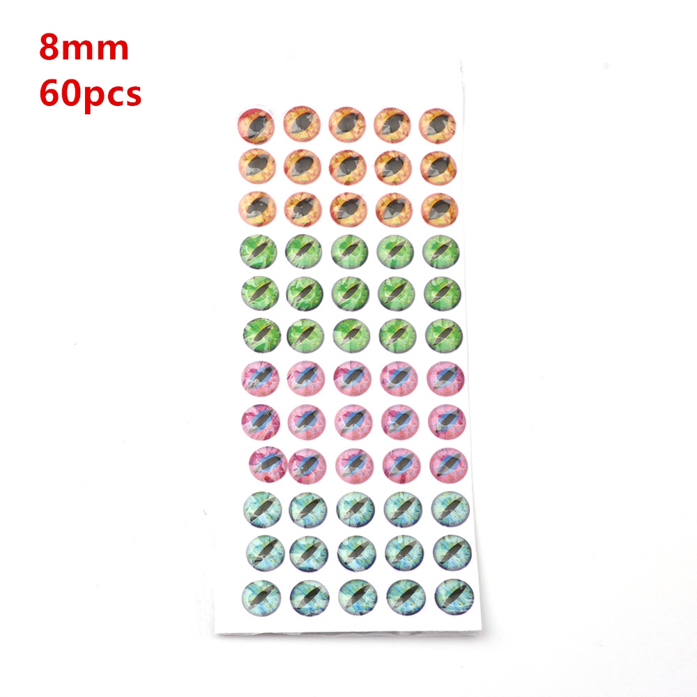 Mồi câu cá giả mắt 4d 6/ 8/ 12mm