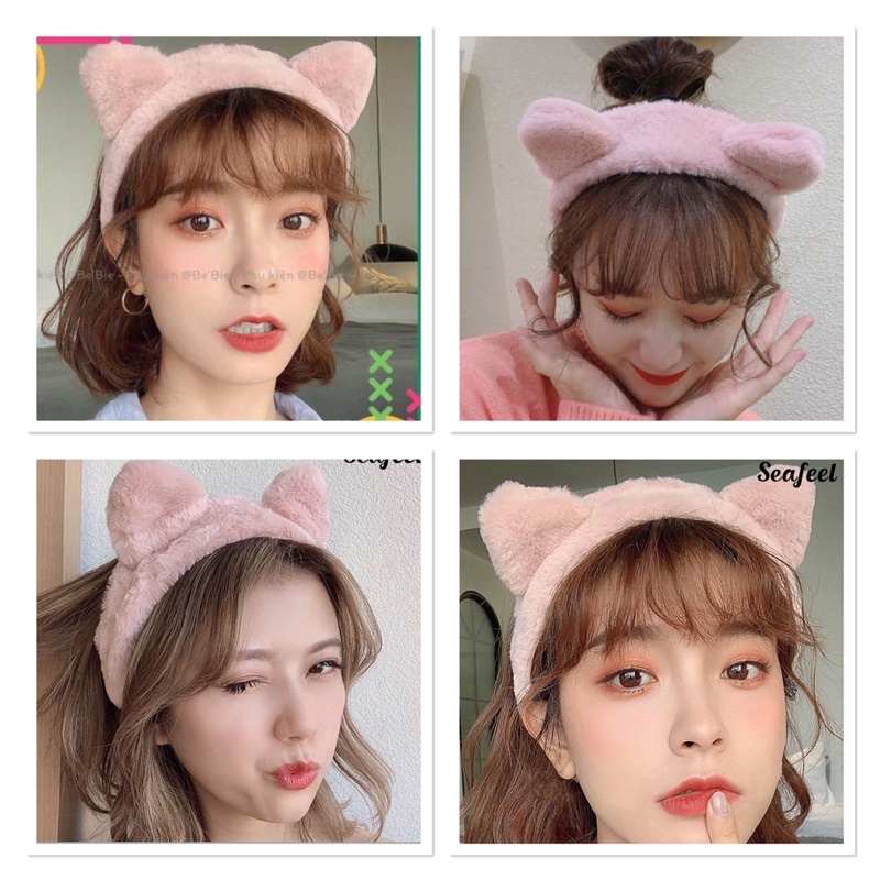 Bờm - Băng Đô Cài Tóc Tai Mèo Phủ Lông