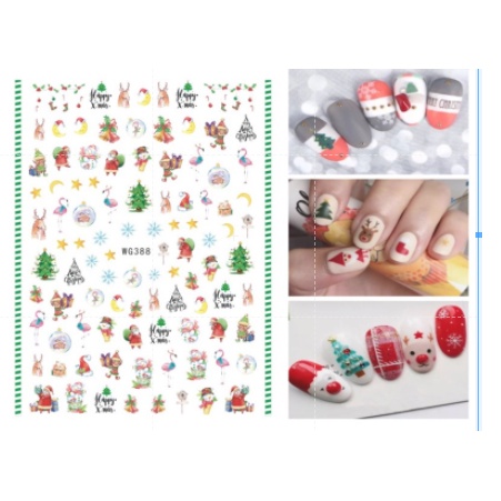 Sticker noen hình dán giáng sinh siêu đẹp