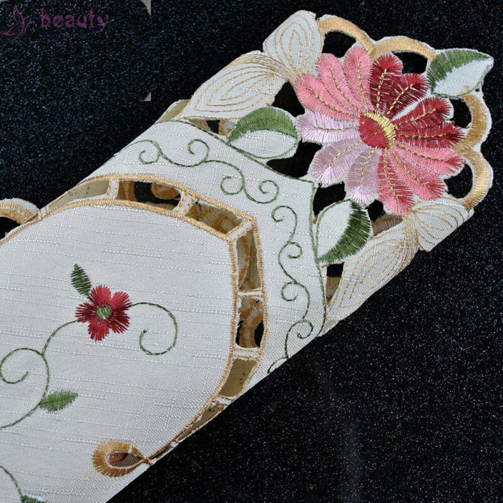 Tấm Lót Bàn Ăn In Họa Tiết Hoa Trang Nhã Cho Gia Đình