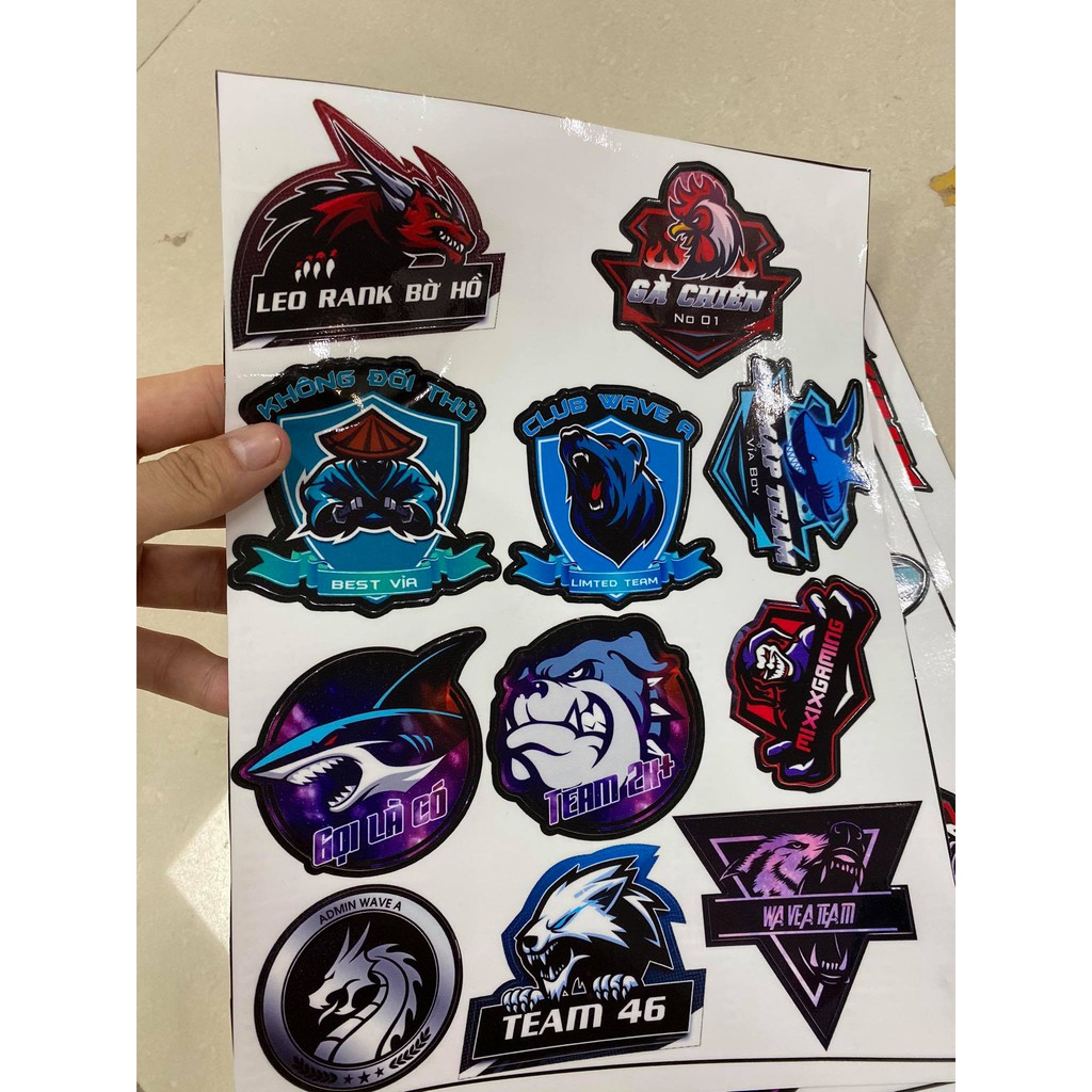 Tem Dán Xe Máy, Ô Tô, Mũ Bảo Hiểm Siêu Chất Siêu Ngầu - Tem Dán Cute