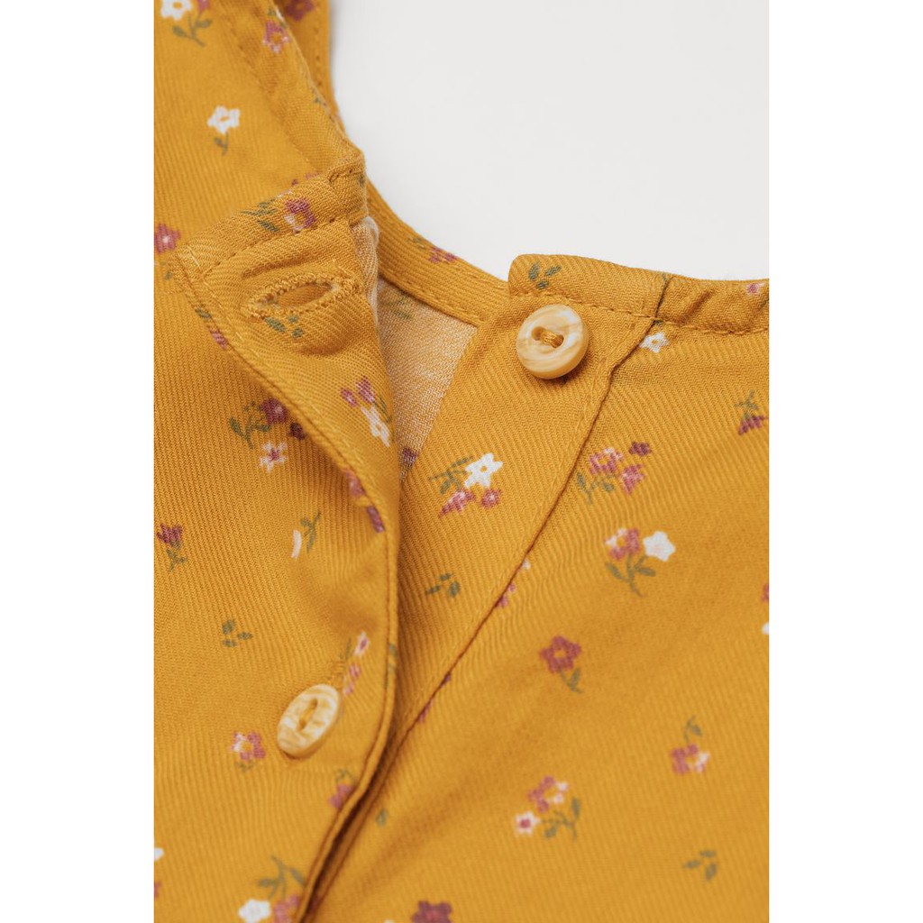 Váy dài tay cánh tiên hoa vàng HM H&M _hàng chính hãng authentic