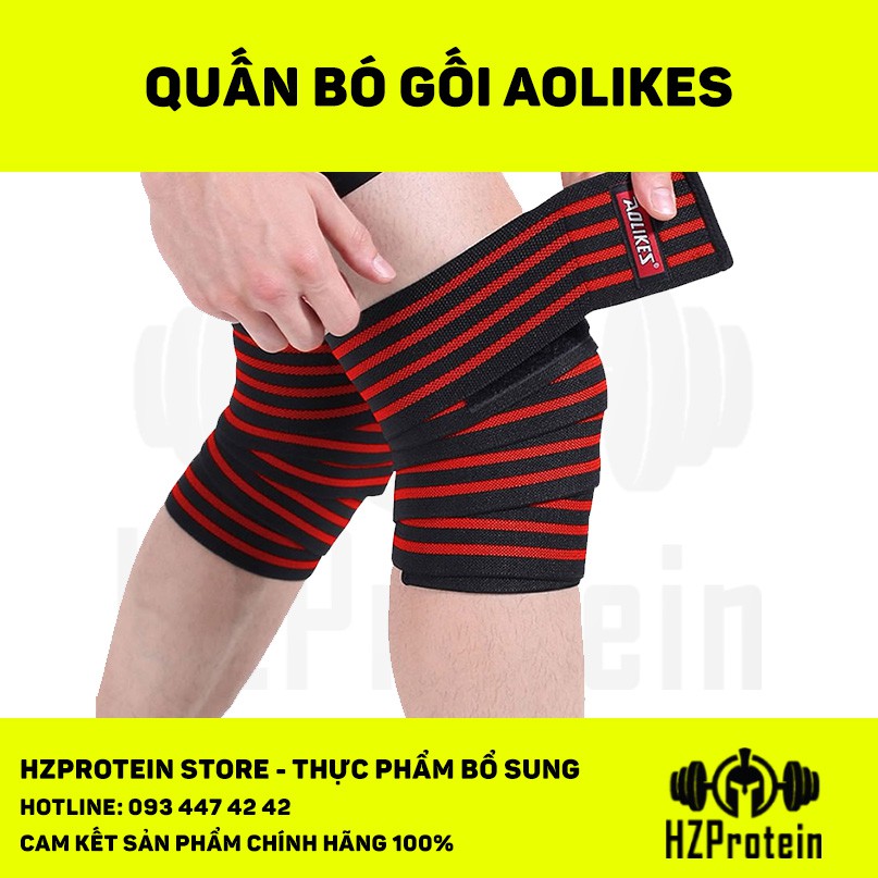 DÂY QUẤN GỐI TẬP GYM, BÓ GỐI, BẢO VỆ ĐẦU GỐI TRONG TẬP LUYỆN VÀ CHƠI THỂ  THAO AOLIKES AL7165 (1 CẶP) | Shopee Việt Nam