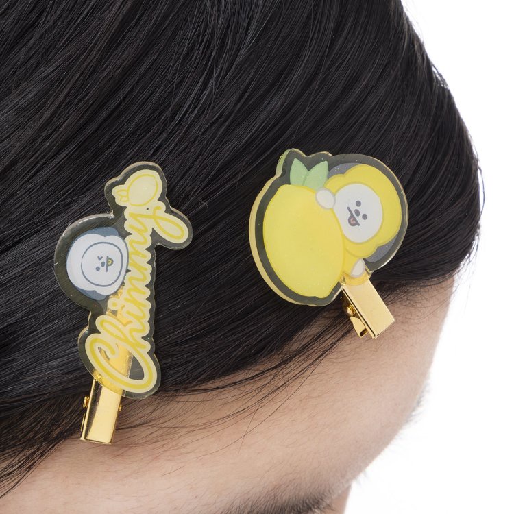 Cặp Kẹp Tóc Họa Tiết Hoạt Hình BTS Dễ Thương Thời Trang