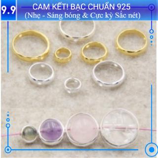 Charm bạc s925 bọc dạng tròn CH001