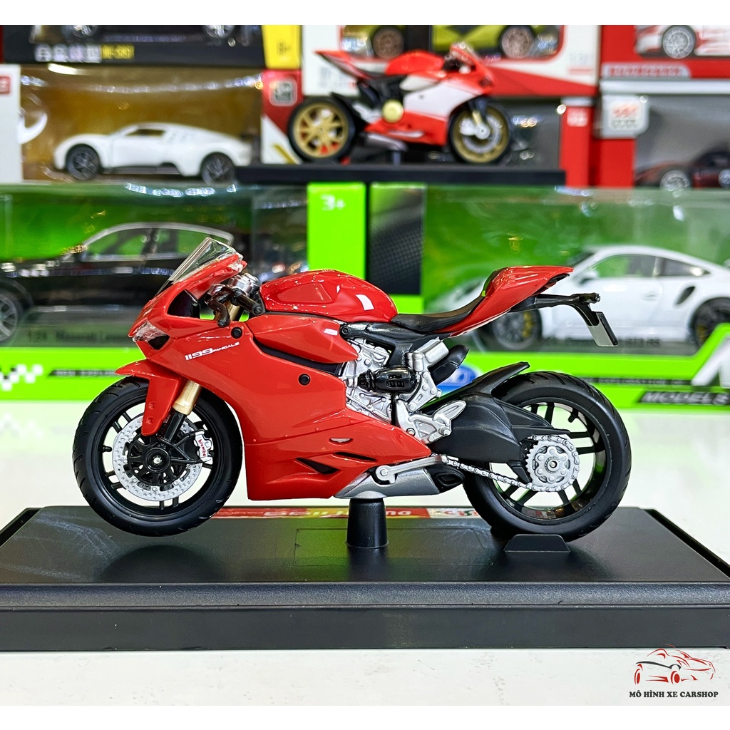 Xe mô hình mô tô Ducati 1199 Panigale tỉ lệ 1:18 hãng Maisto