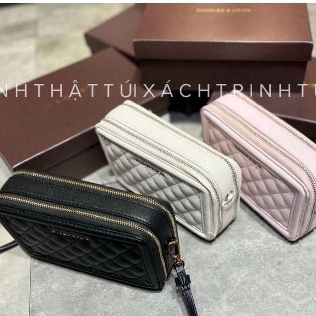 Túi xách nữ Ck bản vuông sz 19cm 2 ngăn kéo tiện lợi phù hợp với phái nữ hàng quảng châu xịn xò