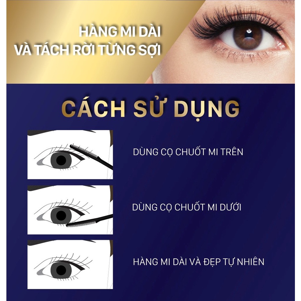 Mascara NongChat Browit Thái Lan, Chuốt mi làm dày, dài cong mi, chống thấm nước, mồ hôi chuyên dụng cho makeup