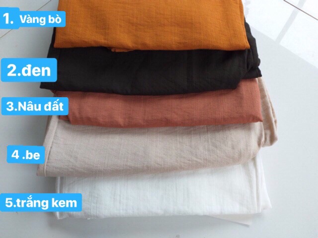 Quần ống rộng LINEN lưng thun cao cấp