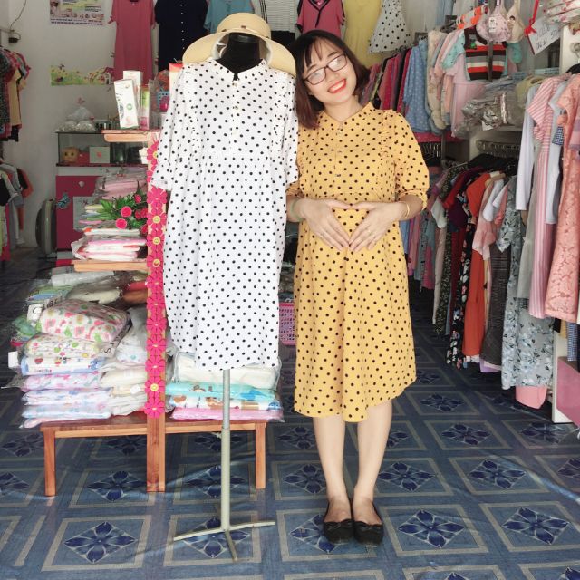 Váy bầu và 2 áo chip