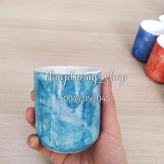 Cốc sứ dáng trụ nhiều màu 200ml