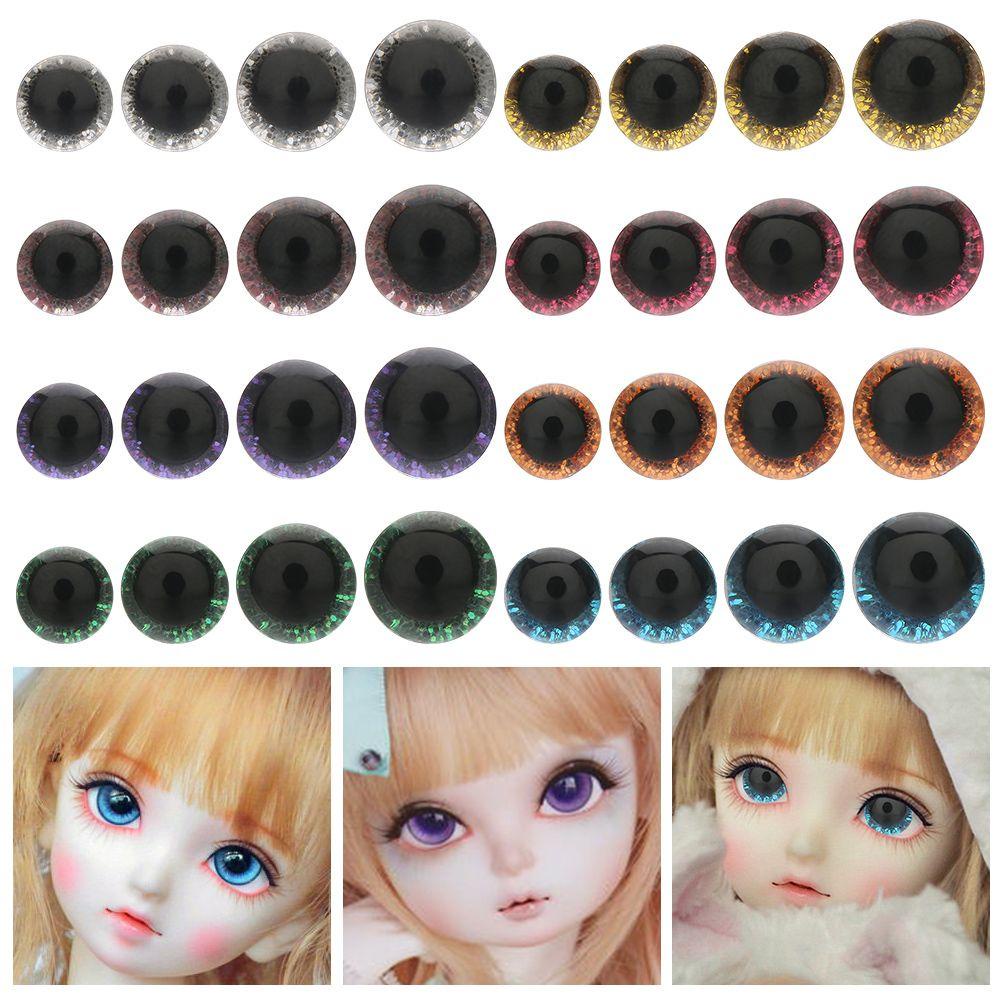 Layor1 10 cái / 5 cặp mắt thủ công mỹ nghệ 9/12/14 / 16mm phụ kiện động vật gấu nhựa long lanh mắt pha lê