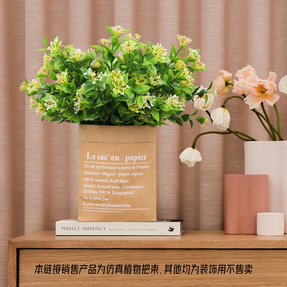 Hoa nhân tạo dùng trang trí, cắm chậu cây, decor chụp hình