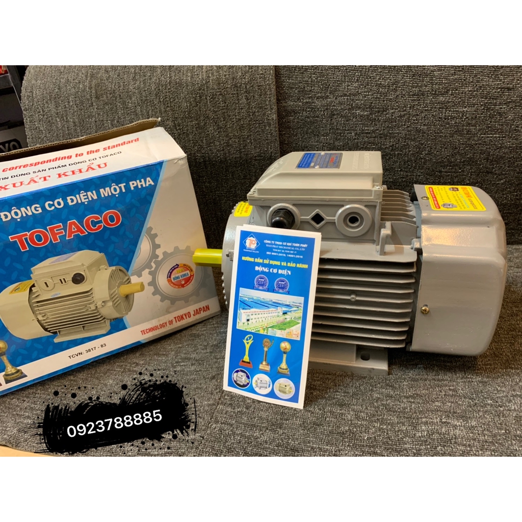 Động cơ điện 1 pha Tofaco 1.5kW - [TOFACO]