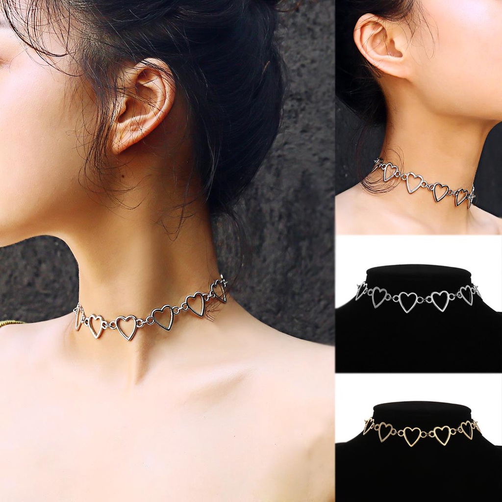 EUTUS Vòng cổ MặT HìNh TráI Tim ThờI Trang Cho Nữ