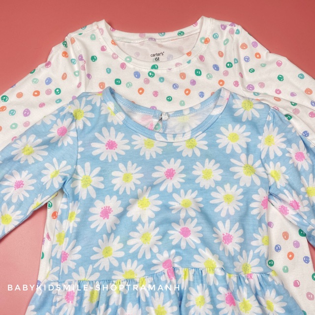 Combo 2 váy hè thu bé gái Carter và Lili Baby