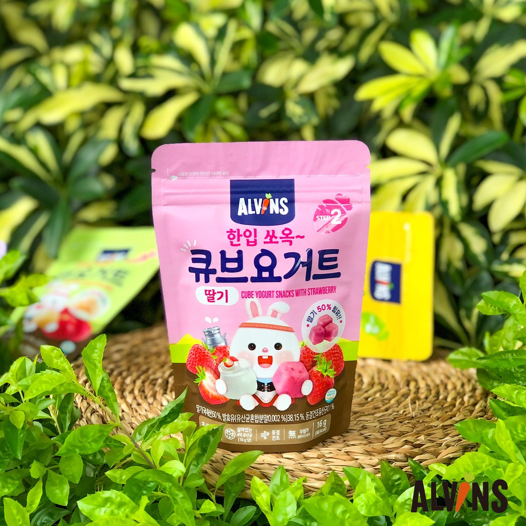 Sữa chua khô sấy lạnh cho bé Alvins 16g