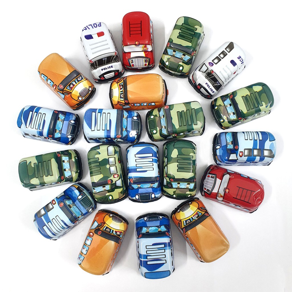 Bộ 20 xe mô hình đồ chơi ô tô cứu hỏa, xe cứu thương, xe cảnh sát mini bánh đà cho bé 3 tuổi học hỏi, vui chơi, khám phá