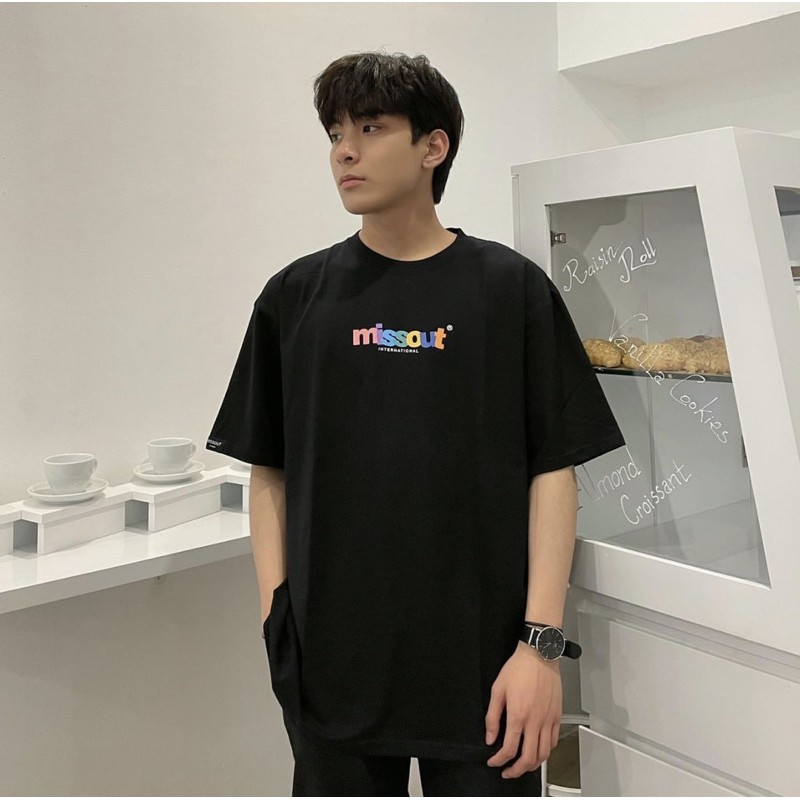 Áo thun Missout logo 7 màu cotton