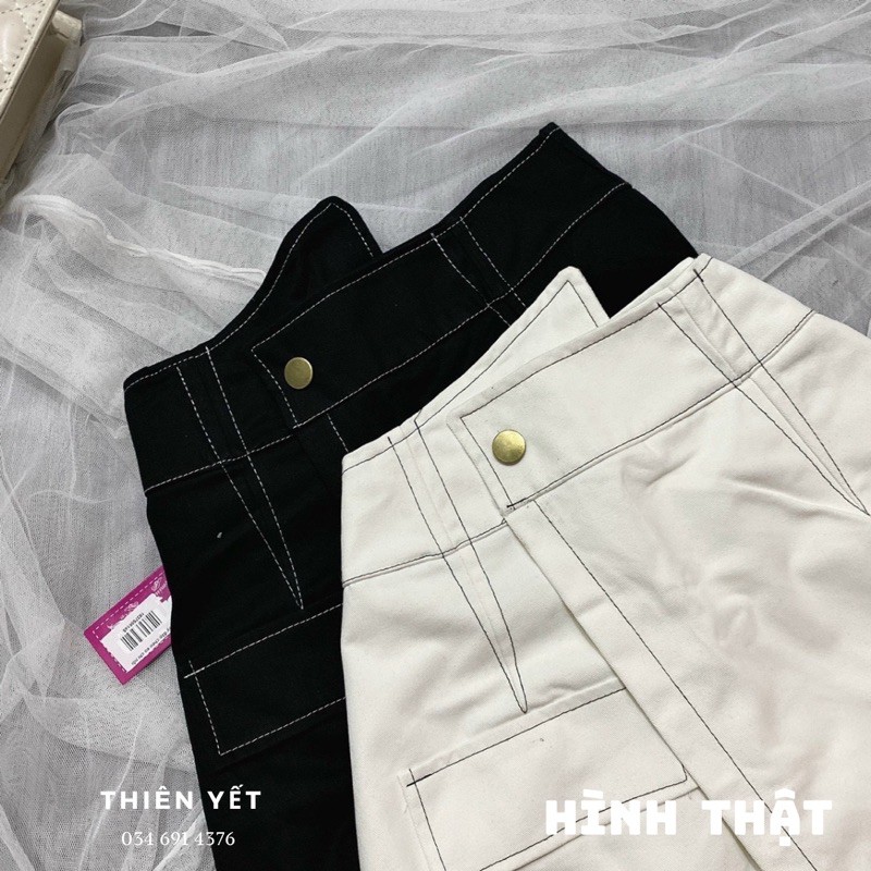 [Mã FAWEEKDAY2 giảm 10K đơn 50K] Quần GIẢ VÁY VIỀN CHỈ NỔI chân váy cạp cao chéo // THIÊN YẾT HÌNH THẬT | BigBuy360 - bigbuy360.vn