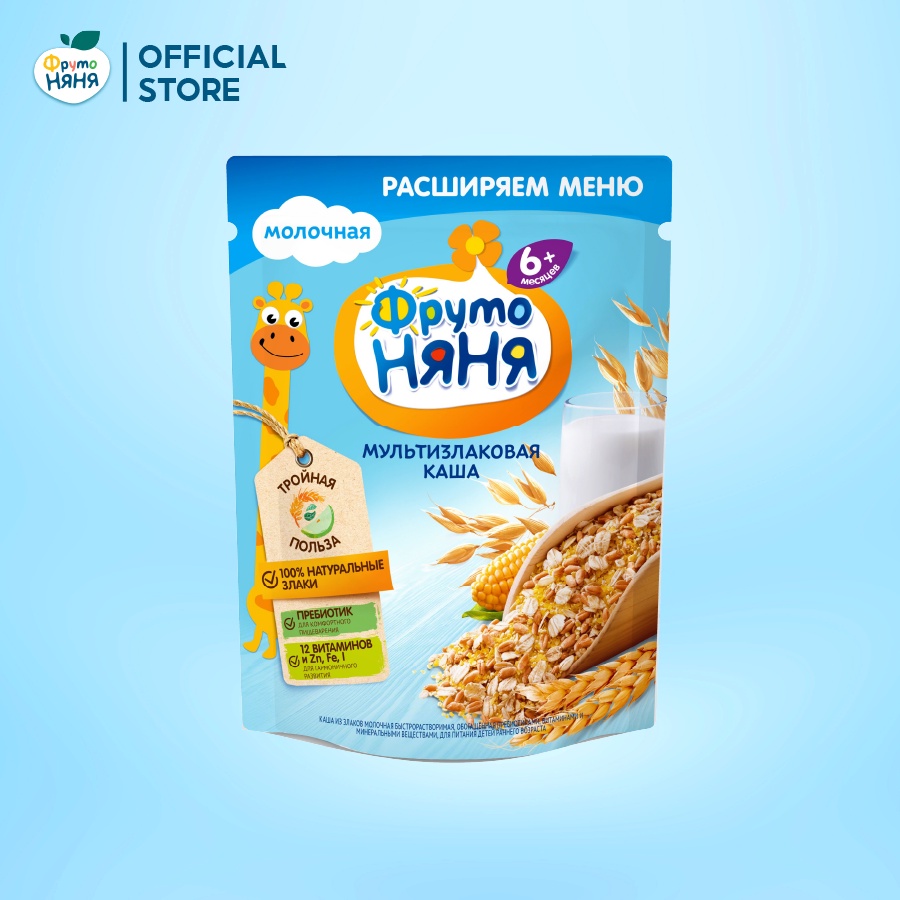 Bột ăn dặm đa ngũ cốc Fruto Nyanya 200g