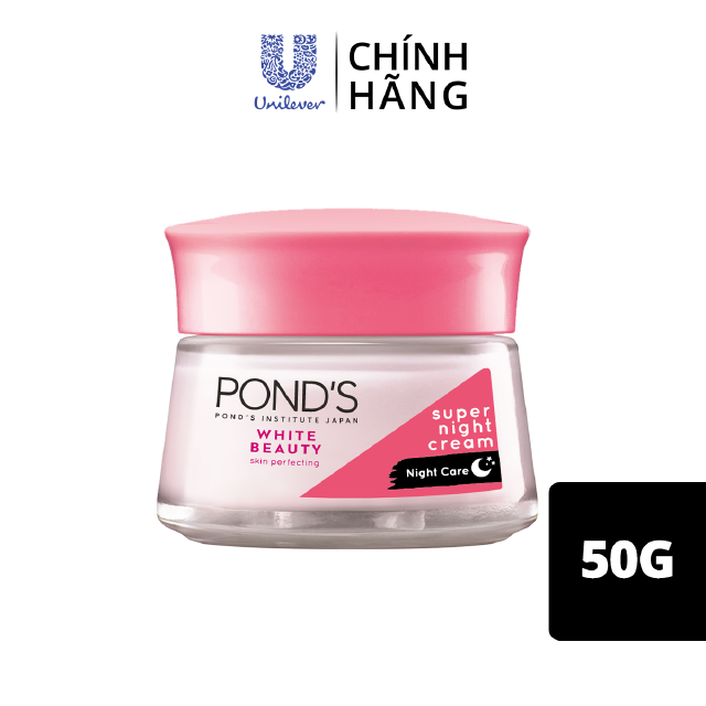 Kem dưỡng da ban đêm Pond’s White Beauty Vitamin Glutaboost sáng mịn không tì vết 50g