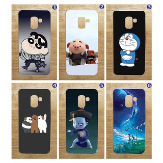 Ốp lưng Samsung A8 (2018) (Ốp Dẻo) - Hình ShiChan, Heo, Doreamon, Gấu, Tiểu Cương Thi, Ánh Trăng