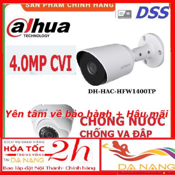 --sale000 **TRỢ GIÁ 2021** VÔ ĐỊCH Camera Dahua DH-HAC-HFW1400  4.0MP DSS BH 24 tháng