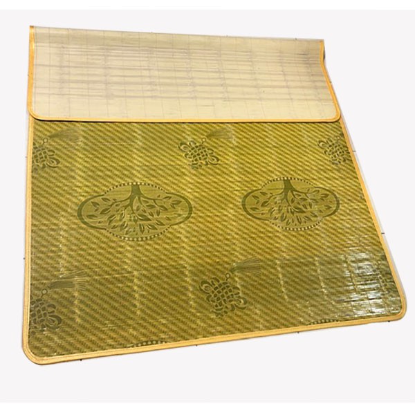 Chiếu trúc Cao Bằng in vân hoa xanh loại 1 kích thước 1.6m x 1.93m