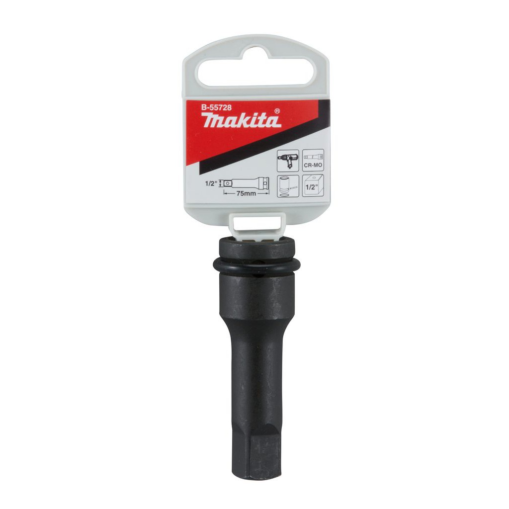 Đầu Nối Dài Bulong 1/2&quot; Đen Dài 75mm MAKITA B-55728 - Chính Hãng