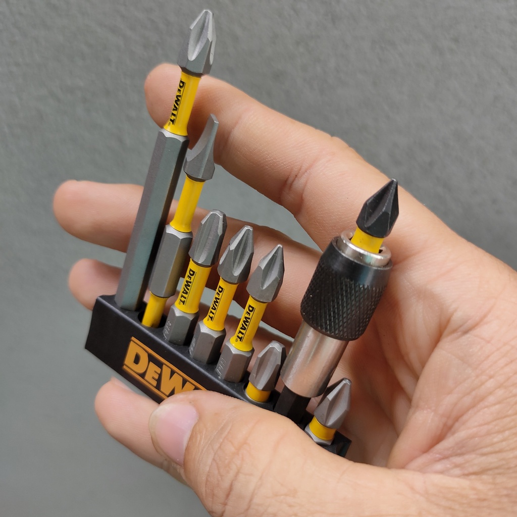 COMBO MŨI VÍT DEWALT XÁM VÀNG - ĐẦU NỐI VÍT - CHÍNH HÃNG