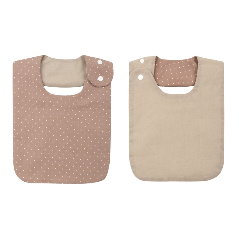 Yếm Ăn Cotton Chống Thấm Nước Họa Tiết Hoa Xinh Xắn Cho Bé