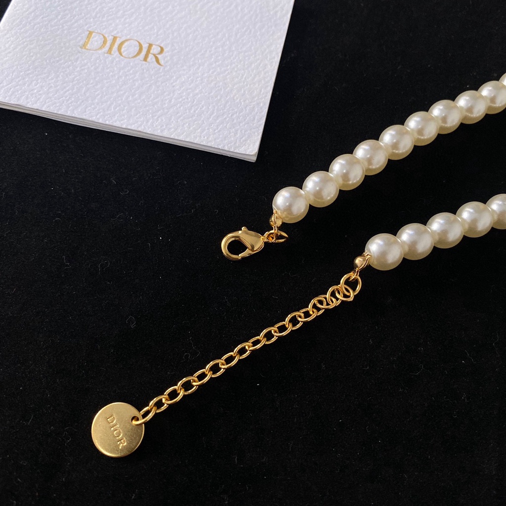 Dors Vòng cổ Mặt CD Ngọc Trai Thời Trang Cổ Điển Khí Chất Cho dây chuyền Nữ