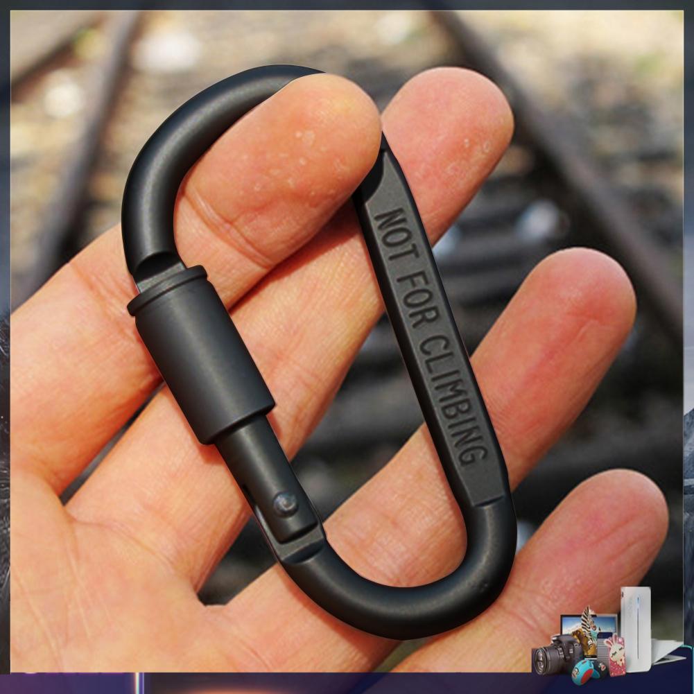 Set 6 Móc Khóa Chữ D Đa Năng Bằng Hợp Kim Nhôm