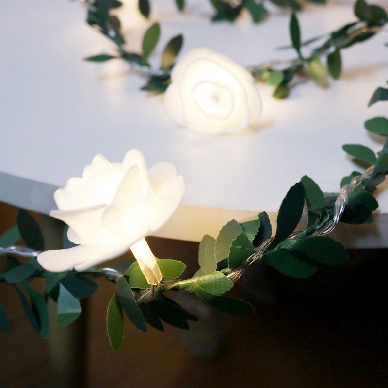 Dây đèn LED hình hoa hồng trang trí đáng yêu